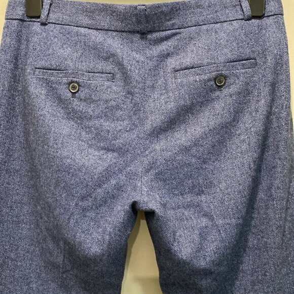 Banana Republic Straight leg Pants Trouser blue Logan Wool size 6 - Picture 9 of 14